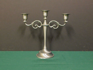 Classic Pewter Tabletop Candelabra