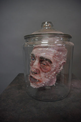 Frozen Gus Head in a Jar