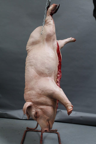 Hanging Gutted Pig