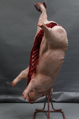 Hanging Gutted Pig