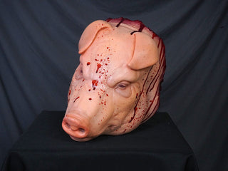 Splatter Hanging Pig Head